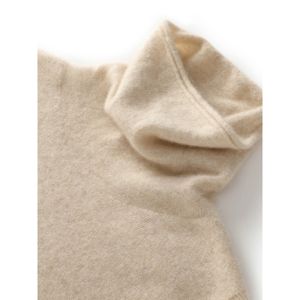 Wool Knitwear Sleeveless Pullovers Turtleneck Sweater, Fashion Waistcoat Vest Tops for Spring Autumn Winter