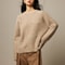 Dropped Sleeved Loose Sweaters For Women Warm Alpaca Pullover Fall Winter Top In Camel Beig 10