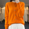 Casual Wool Sweater Women O-Neck Cardigan Buttoned Knitwear Soft Winter Tops