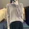 Casual Wool Sweater Women O-Neck Cardigan Buttoned Knitwear Soft Winter Tops