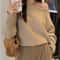 Korean Fashion Sweater, Thick Off Shoulder Top, Loose Casual Autumn Outwear Pull