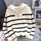 Premium Women Spring and Autumn Underwear, New Zipper Stripe Underlay, Short Style Sweater for Female