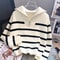 Premium Women Spring and Autumn Underwear, New Zipper Stripe Underlay, Short Style Sweater for Female