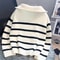 Premium Women Spring and Autumn Underwear, New Zipper Stripe Underlay, Short Style Sweater for Female