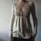 Aesthetic Grunge Babydoll Knitted Sweater, Cottage Milkmaid Pullovers, Knitwear T-shirts for Women
