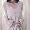 Aesthetic Grunge Babydoll Knitted Sweater, Cottage Milkmaid Pullovers, Knitwear T-shirts for Women
