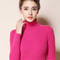 Casual Women Turtleneck Sweater Winter Fashion Pullover Knit Jumper Black Ladies Basic Solid Elastic Tops