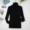 Casual Women Turtleneck Sweater Winter Fashion Pullover Knit Jumper Black Ladies Basic Solid Elastic Tops