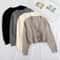 Long Sleeve Twist Knitted Sweater Cardigan Women Coats Autumn Winter Warm Korean Fashion Jacket