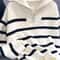 Thickened Zipper Striped Undershirt Short Pullover, Autumn and Winter New Fashion Woman Sweater Top Women's Clothing