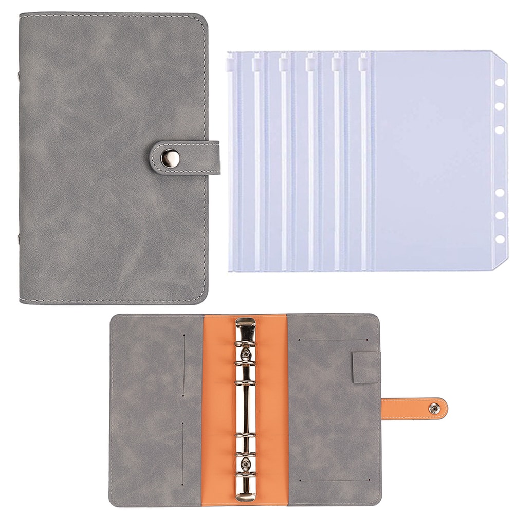 PU Looseleaf Binder Planner Cover Diary Agenda Paper School Handbook 6