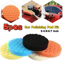 auto self-adhesive car polishing pad kit, buffing waxing sponge wheel polishing pad for drill