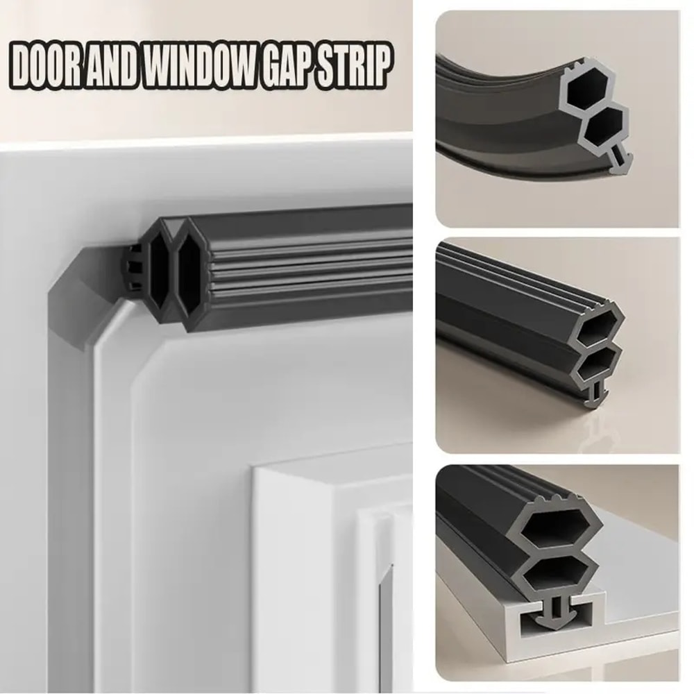 Weatherstrip Door Sealing Strip Plastic Steel Window Seal Draft Stopper For Energy Efficiency 1