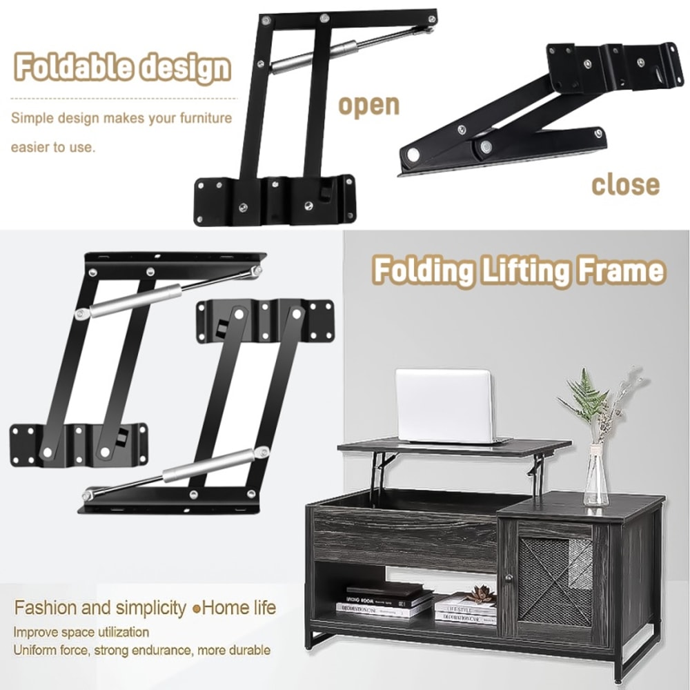 Top Coffee Table Lifting Frame Desk Mechanism, Standing Rack Hinges Bracket, Hardware Fitting Hinge Spring