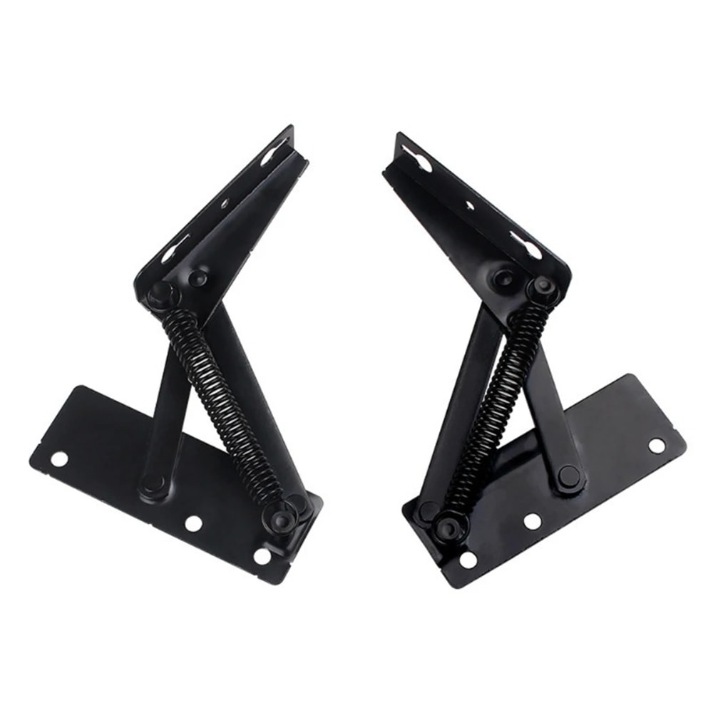 Cabinet Door Lift Up Bracket with Spring Hinge, Workbench Hinge Stay Flap Sofa Bed Support