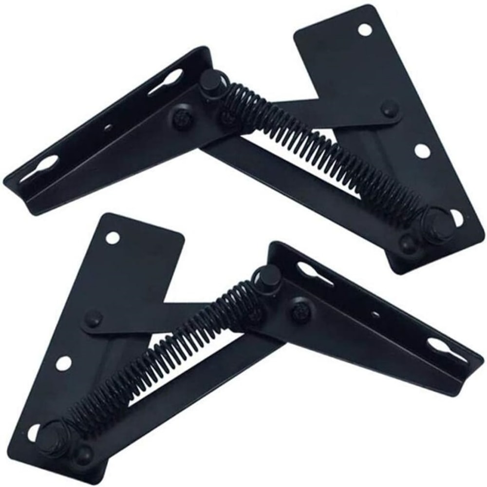 Cabinet Door Lift Up Bracket with Spring Hinge, Workbench Hinge Stay Flap Sofa Bed Support