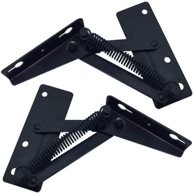 Cabinet Door Lift Up Bracket with Spring Hinge, Workbench Hinge Stay Flap Sofa Bed Support