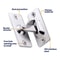 Stainless Steel Gate Hardware, Latch Gate Latches Safety Door Lock for Barn and Wood Fence