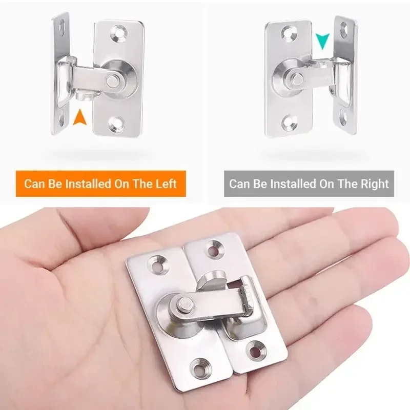 Stainless Steel Gate Hardware, Latch Gate Latches Safety Door Lock for Barn and Wood Fence