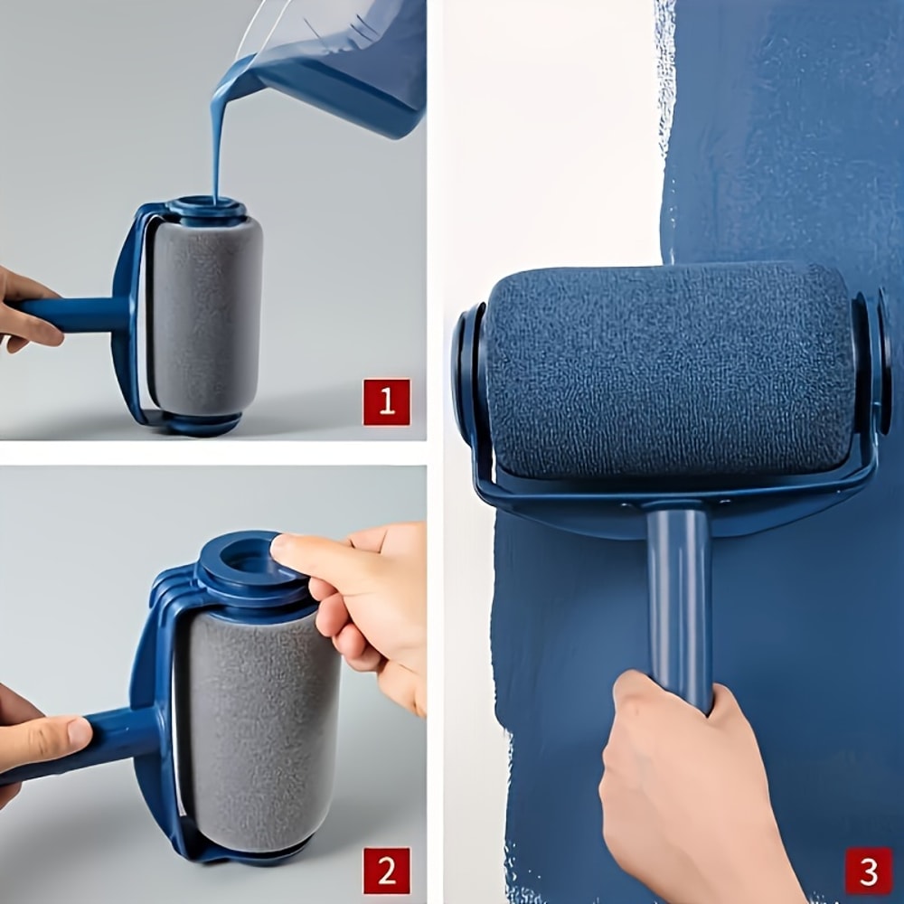 Wall Painting Brush, Priming Large Drum Brush, Latex Paint Brush, Durable Painting Accessories for Easy Application