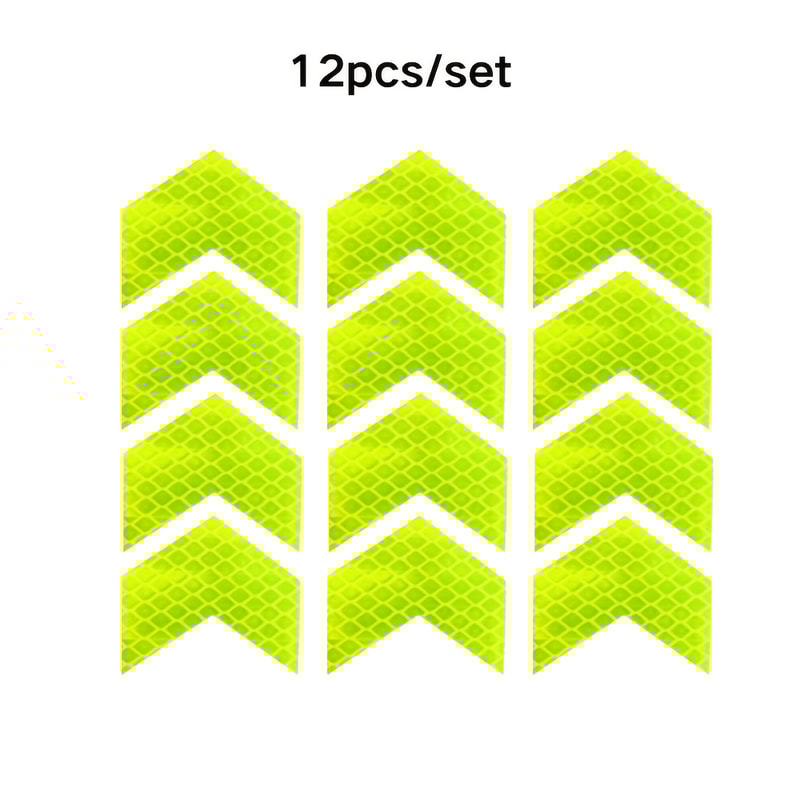 Reflective Arrow Safety Sticker for Car Bumper, Motorcycle Trunk Reflector Hazard Tape