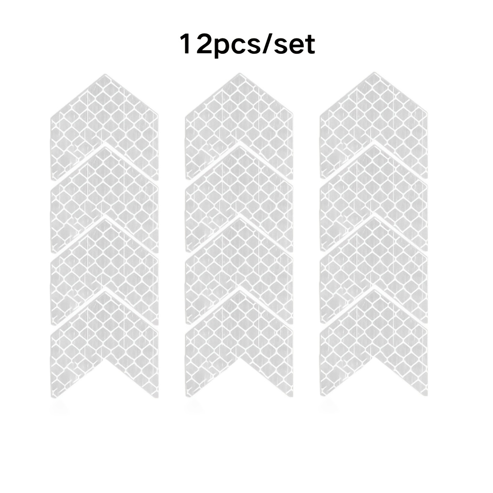 Reflective Arrow Safety Sticker for Car Bumper, Motorcycle Trunk Reflector Hazard Tape