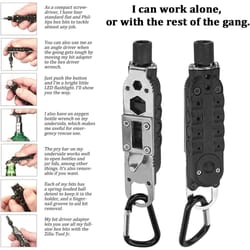 portable steel repair tool, multifunctional mini screwdriver for outdoor, edc keychain shape tool