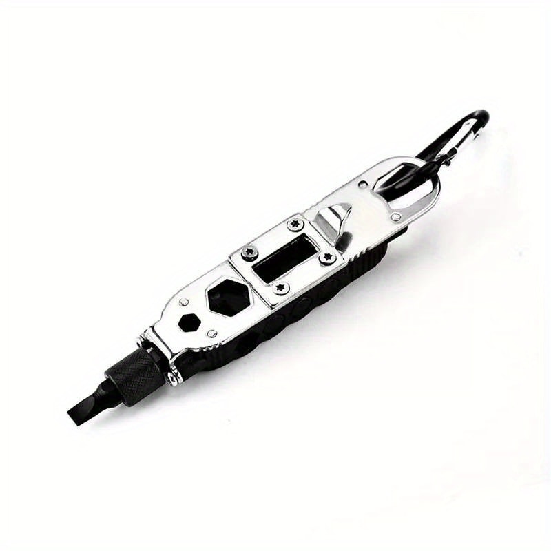 Portable Steel Repair Tool, Multifunctional Mini Screwdriver for Outdoor, EDC Keychain Shape Tool