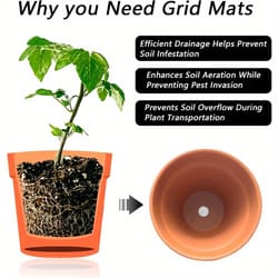 leakproof drainage gasket net, breathable flower pot mesh pad mat