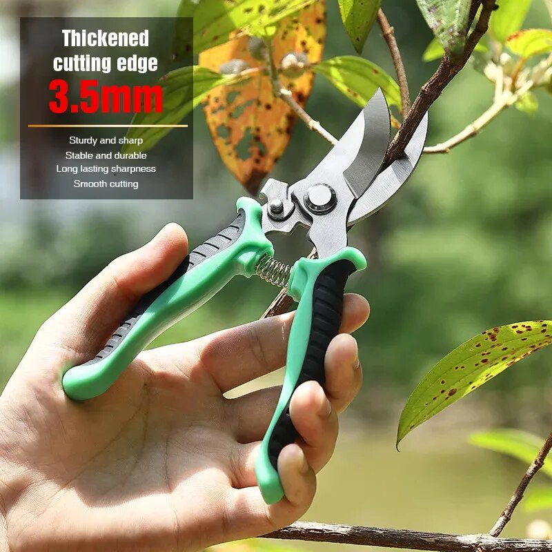 Professional Sharp Pruner Garden Scissors Tree Trimmers Bypass Pruning Shears Secateurs Hand Clippe 2