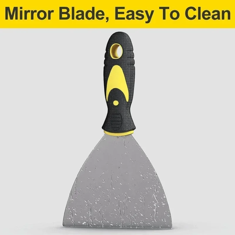 Paint Tools Stainless Steel Putty Knife Scraper, Household & Industrial Shovel for Construction and Cleaning
