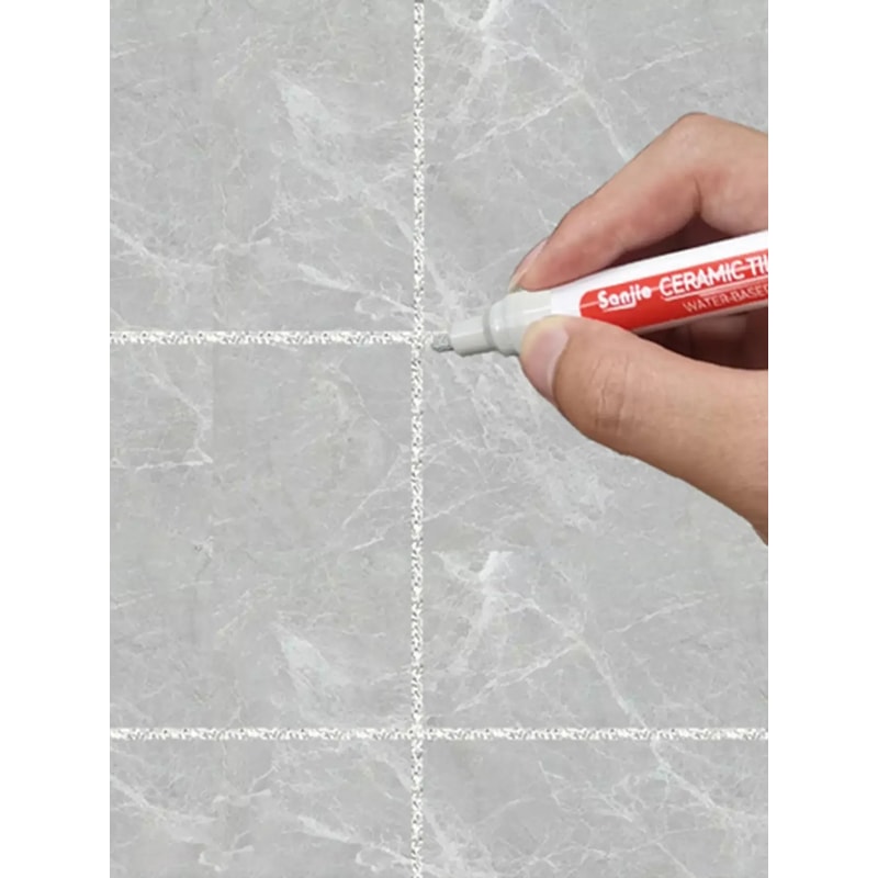 Waterproof Whiteboard Color Repair Pen for Tile Bathroom Wall, Floor Tile Gap Color Fix and Anti-Mildew Solution
