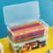 Portable Tension Mount Storage Organizer for Oil Pastels, Crayons, Capacity Transparent Plastic Pencil Boxes