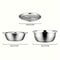 Mixing Bowl and Stainless Steel Multifunctional Strainer for Washing and Slicing Fruits, Vegetables