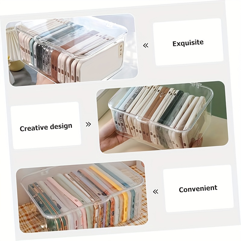 Clamshell Storage Organizer Box For Home Office Essentials MultiPurpose Stationery Organizers 4
