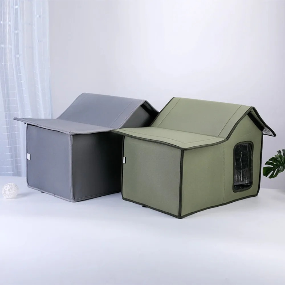 Waterproof Cat Dog Pet Bed, Removable and Washable Design, Universal Convenient Storage Dog House