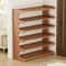 Wooden Shoe Cabinet Multifunctional Bamboo Shoe Storage Rack Simple Chinese Style Organizer 3