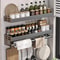 Waterproof Knife Holder and Multifunctional Kitchen Storage Rack for Seasoning Organization