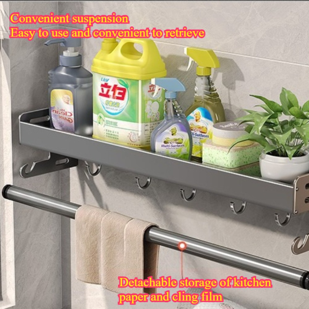 Waterproof Knife Holder and Multifunctional Kitchen Storage Rack for Seasoning Organization