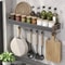 Waterproof Knife Holder and Multifunctional Kitchen Storage Rack for Seasoning Organization