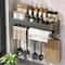 Waterproof Knife Holder and Multifunctional Kitchen Storage Rack for Seasoning Organization