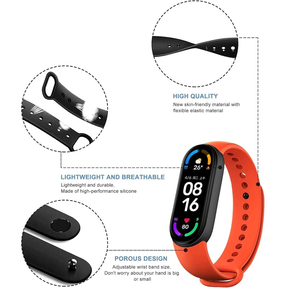 Mi Band Silicone Bracelet Wristband Accessories For Miband Xiaomi Band Strap 2