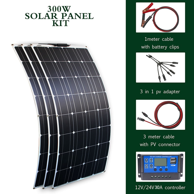 High Efficiency Solar Panels Kit With Flexible Design And Battery Charger Module 11
