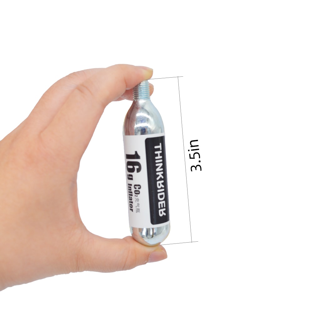 Inflator Cartridges for Bike Tires - Threaded Connection Cartridge for Easy Inflation