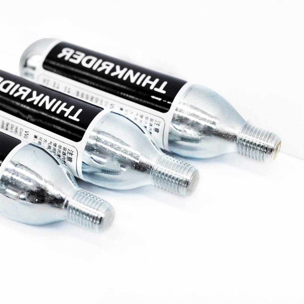 Inflator Cartridges for Bike Tires - Threaded Connection Cartridge for Easy Inflation