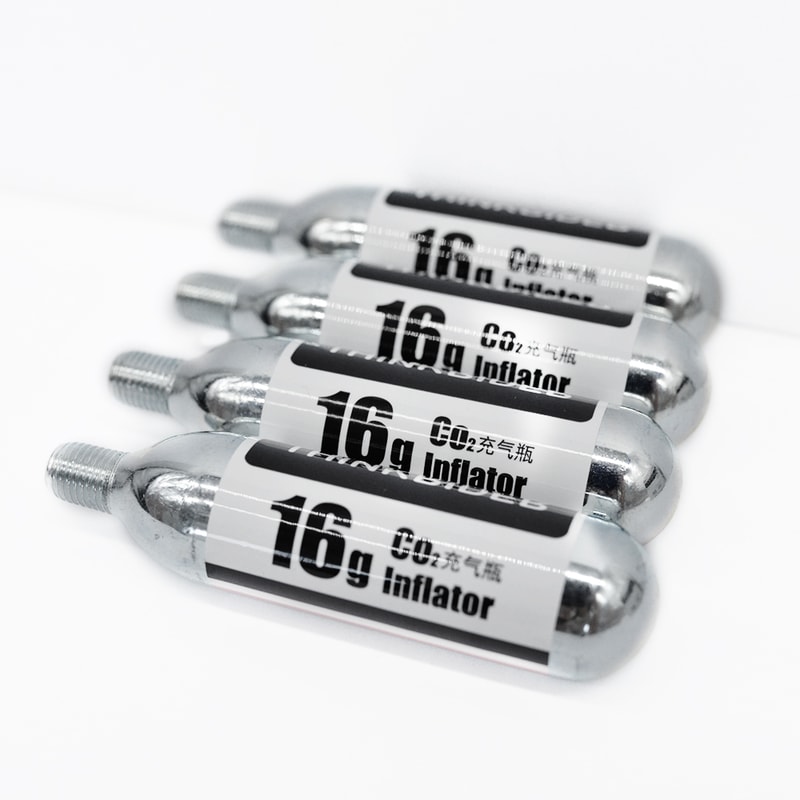 Inflator Cartridges for Bike Tires - Threaded Connection Cartridge for Easy Inflation