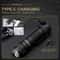 Type C Rechargeable Tactical Flashlight, Powerful E-switch Torch for Outdoor Use