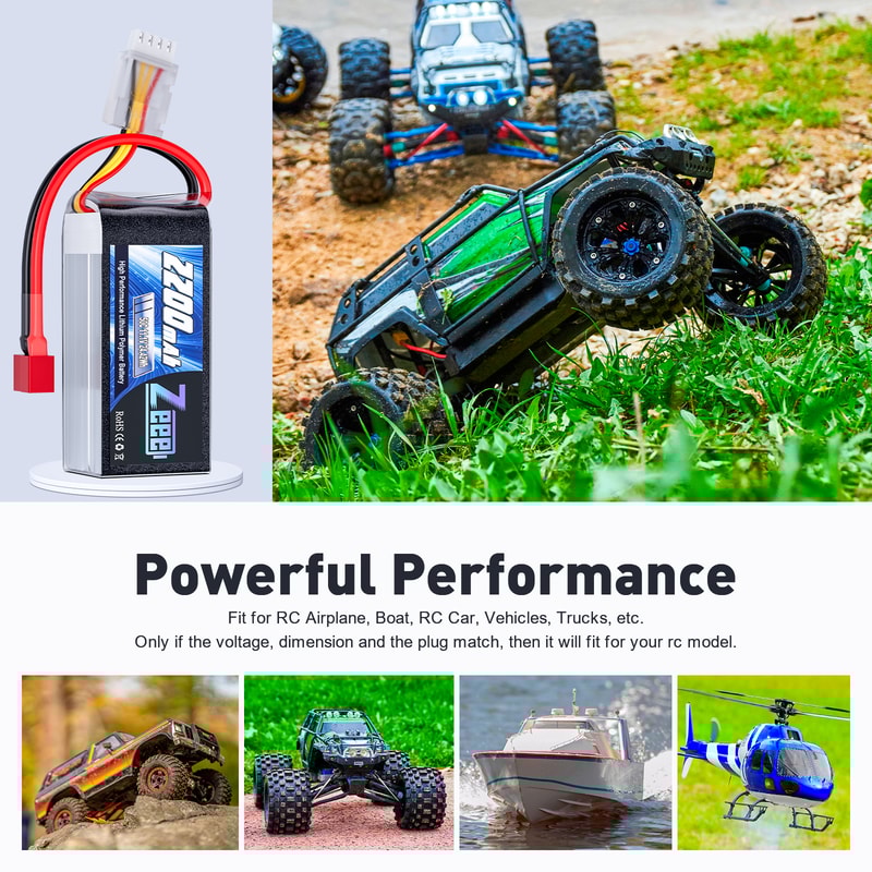 RC Car Truck Drone Airplane Shorty Lipo Battery With Plug FPV Hobby Models Parts 4