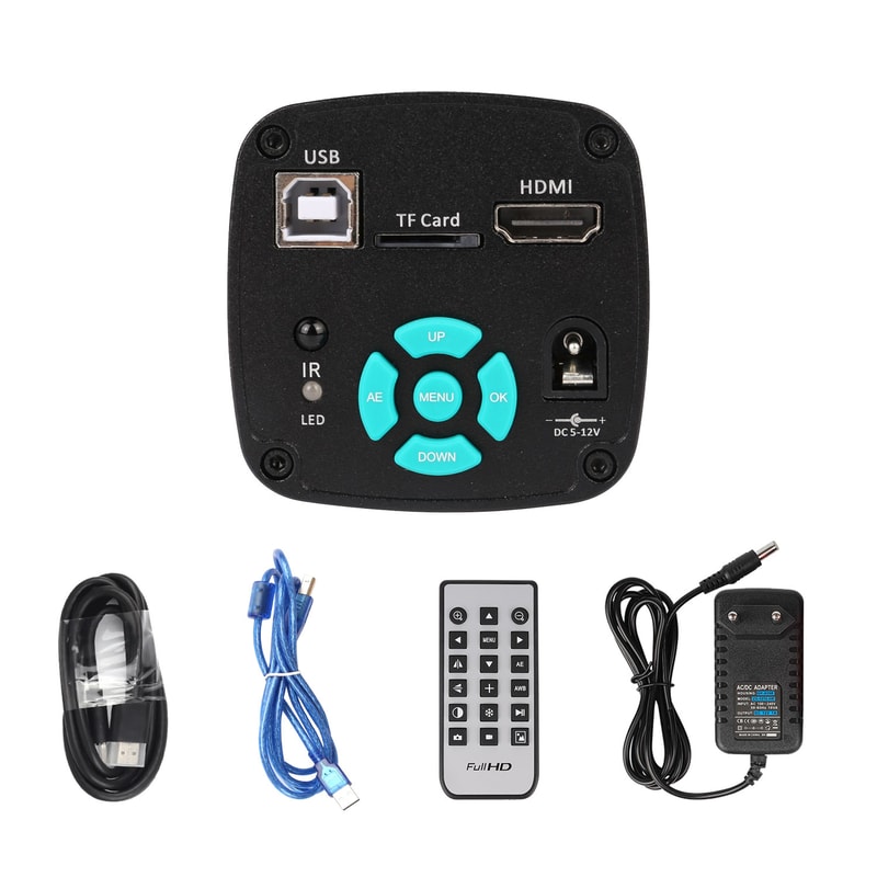 Phone PCB Soldering Microscope Camera, LED Light Lens, Foldable Bracket for Precise Viewing