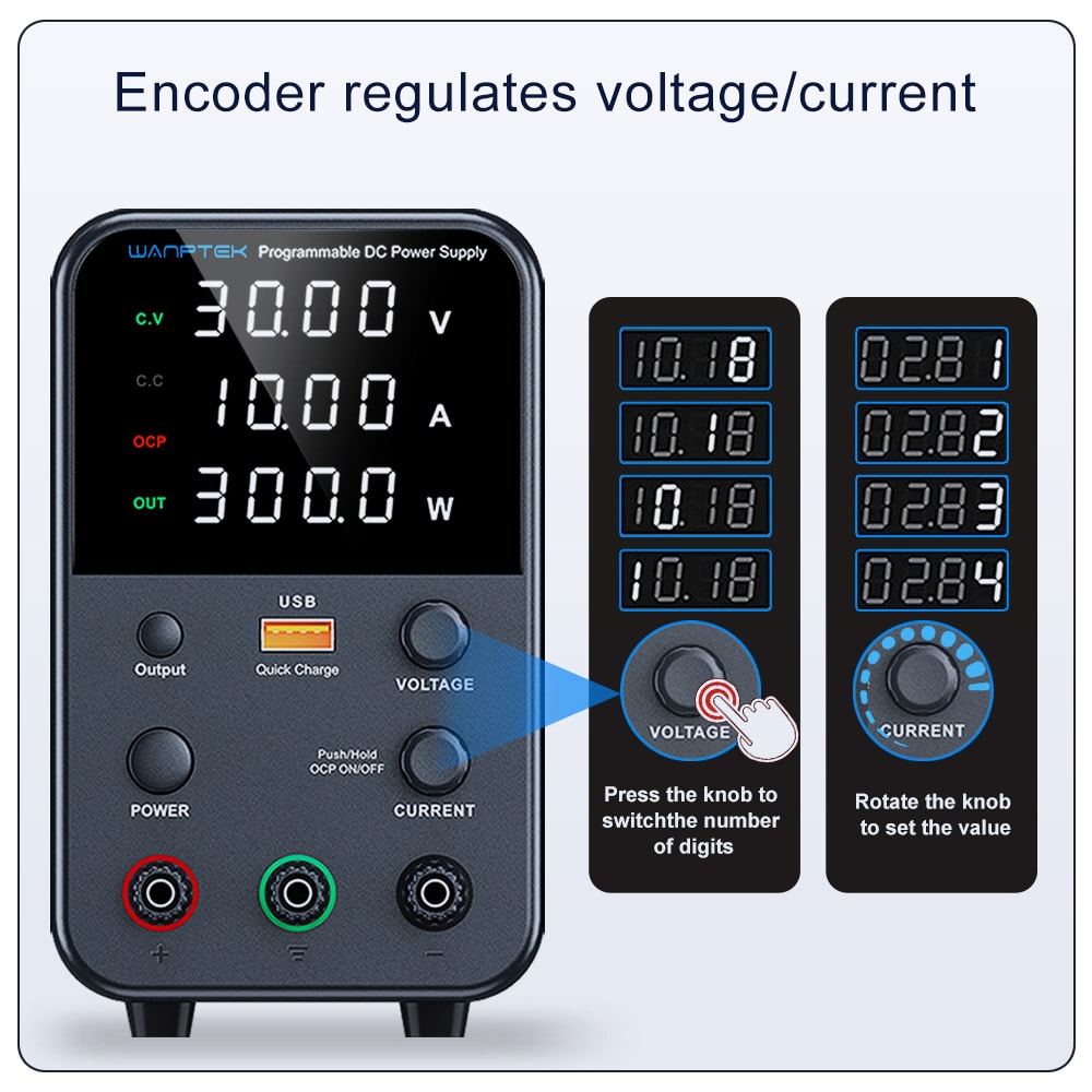 Dual Input Voltage Adjustable Regulator Preset Voltage Current For Accurate Power Regulation 1